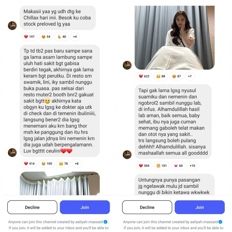 Aaliyah Massaid Dilarikan ke RS oleh Mahalini karena Asam Lambung Kumat, Bagaimana Kondisi Bayinya? (Instagram)