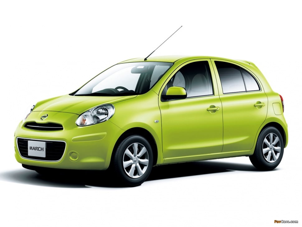 Ilustrasi mobil bekas hatchback, Nissan March. (Favcars)