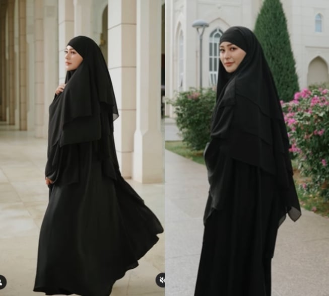 Penampilan mantan model film dewasa Rae Lil Black atau Kae Asakura usai memeluk Islam (Instagram)