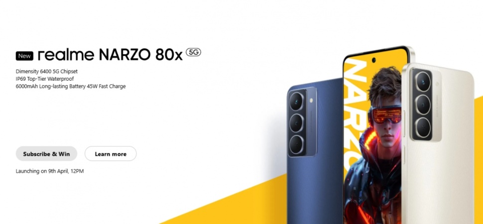 Realme Narzo 80x 5G. (Realme India)