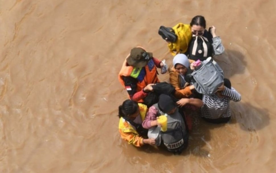 Ilustrasi banjir di Jakarta. [ANTARA FOTO/Akbar Nugroho Gumay/agr]