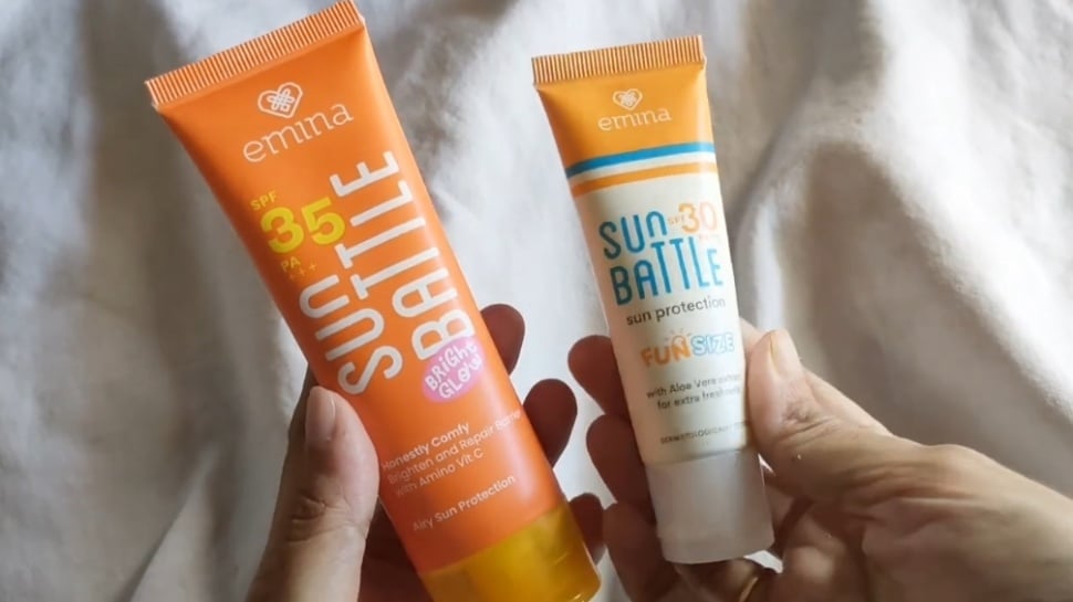Emina Sun Battle Bright Glow SPF 35 PA+++. [YouTube/debyibnuy]