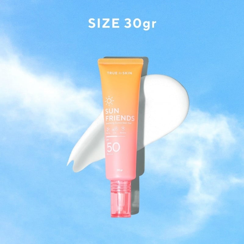 True to Skin Sunfriends Soothing Sunscreen Gel SPF 50++. (Sociolla)
