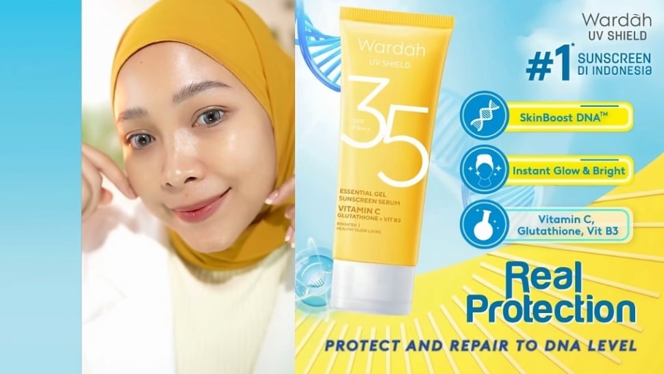 Wardah UV Shield Essential Gel Sunscreen SPF 35 PA+++. [YouTube/WardahBeauty]