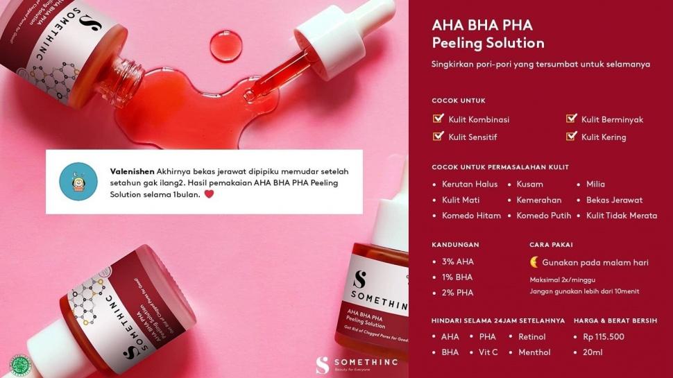 Somethinc AHA BHA PHA Peeling Solution. [Instagram/@somethincofficial]