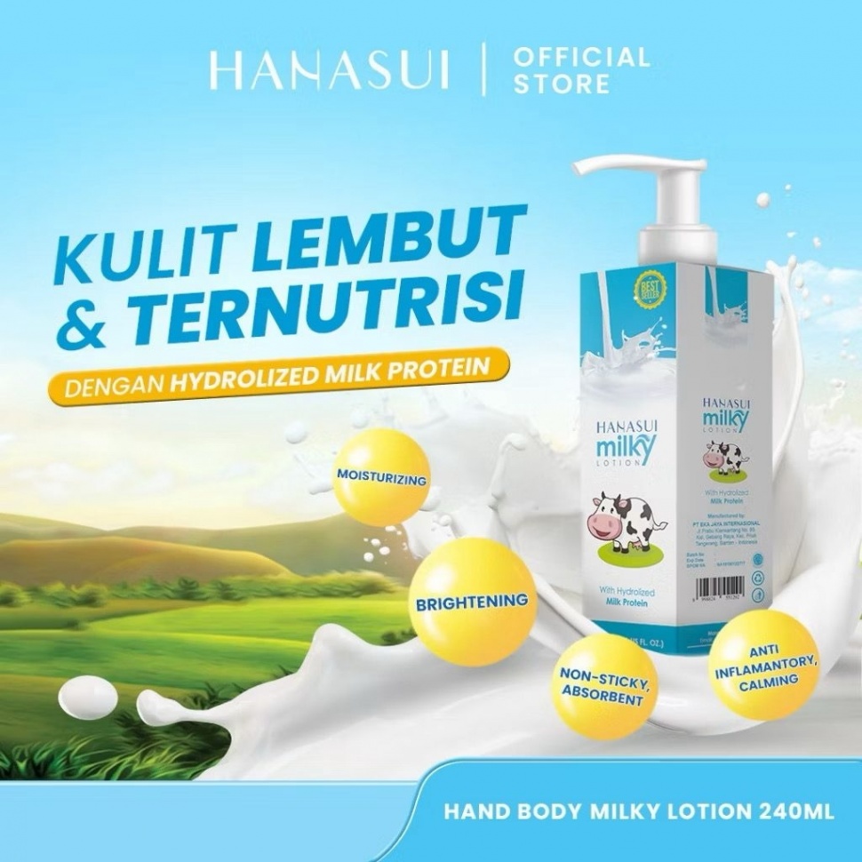 Hanasui: Milky Lotion (Shopee/Hanasui Official Store)