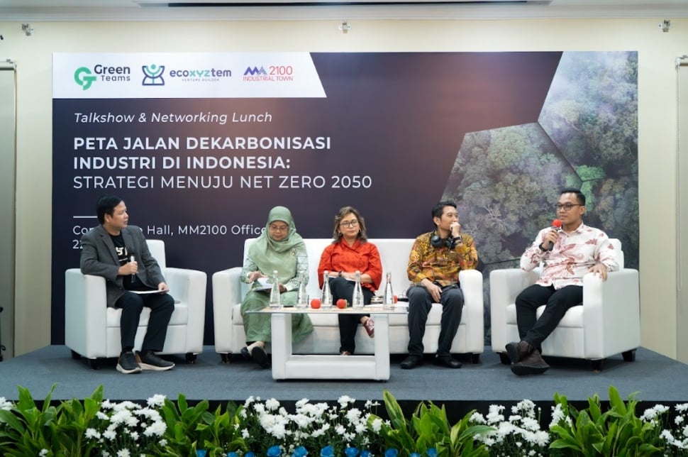 Diskusi “Peta Jalan Dekarbonisasi Industri di Indonesia: Strategi Menuju Net Zero 2050” (dok. GreenTeams)