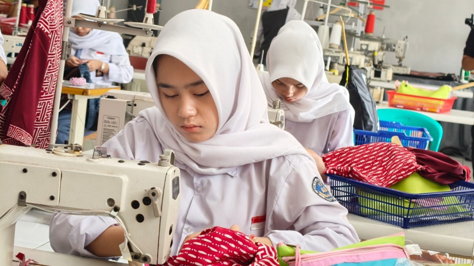 Yayasan SMK An-Nur Ibun Yanti Lidiati. (Bimo Aria Fundrika/Suara.com)