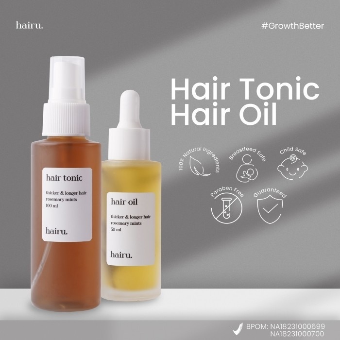 Hairu Hair Tonic 100% Rosemary by dr Aghni. [Tokopedia]