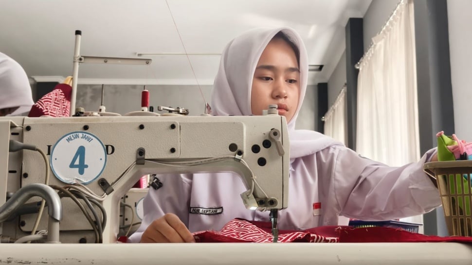 Yayasan SMK An-Nur Ibun Yanti Lidiati. (Bimo Aria Fundrika/Suara.com)