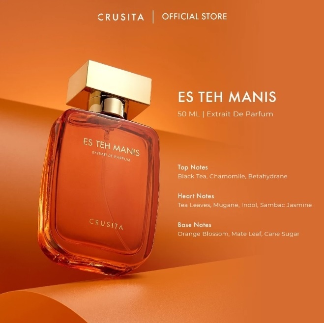 Rekomendasi Parfum Lokal Aroma Teh - Crusita Es Teh Manis (Shopee/Crusita Official Store)