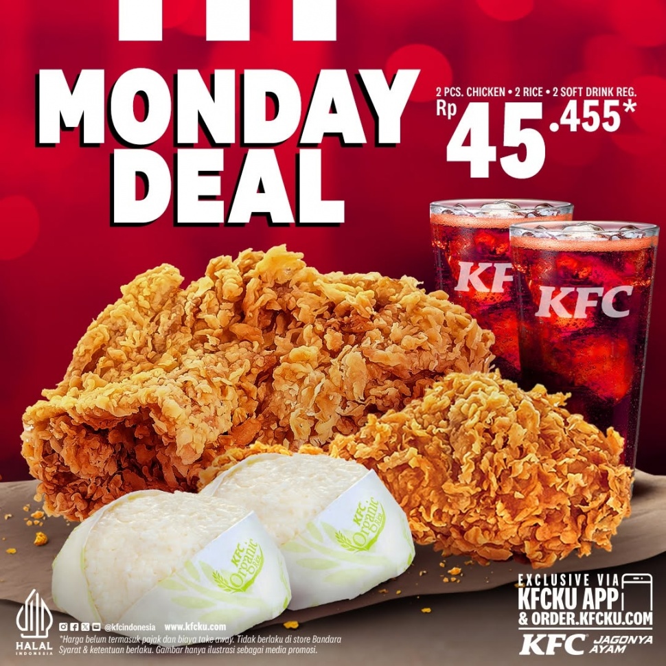 KFC Monday Deal. [Instagram @kfcindonesia]