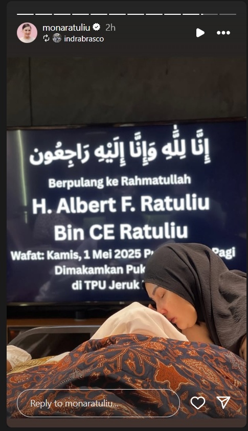 Ayah Mona Ratuliu meninggal dunia [Instagram]