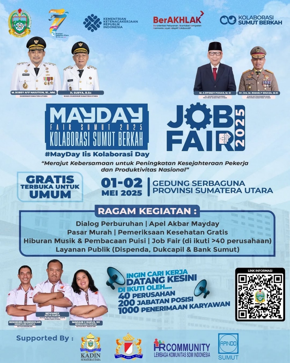 May Day Fair Sumut 2025. [Instagram @disnakerprovsu]