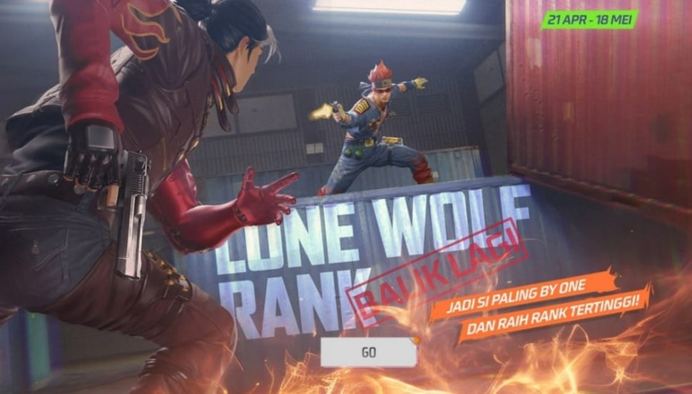 Lone Wolf Rank di Free Fire. (Suara.com/ Rezza Rachmanta)