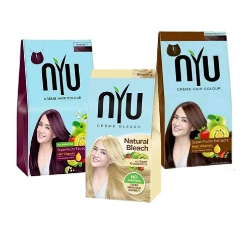 Merek semir rambut yang bagus - NYU Creme Hair Colour.