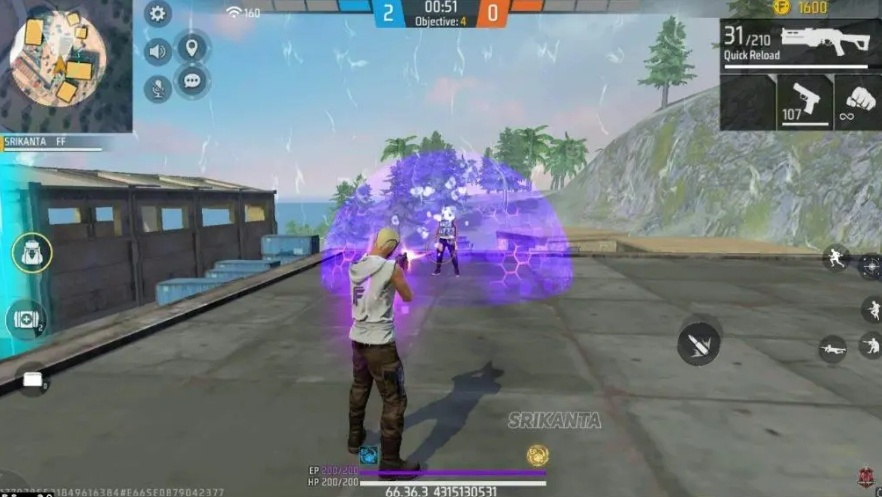 Karakter Kairos di Free Fire. (YouTube Srikanta)