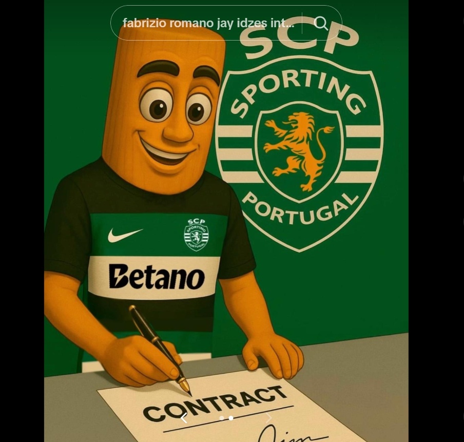 Sporting CP unggah postingan yang mengikuti AC Milan dengan ikon anomali Tung Tung Tung Sahur. Sontak postingan tersebut langsung ramai dikomentari oleh netizen Indonesia yang bertanya-tanya apakah klub asal Portugal itu akan merekrut pemaink dari skuad Garuda. (TikTok Sporting CP)