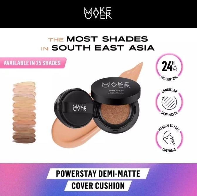 Make Over Powerstay Demi-Matte Cover Cushion (Shopee)