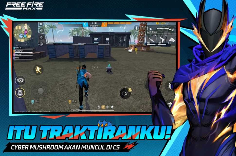 Kode Redeem Free Fire Max. Ilustrasi event Midnight Ace di Free Fire Max. (Garena)