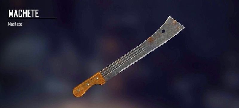 Senjata machete Free Fire. (Garena)