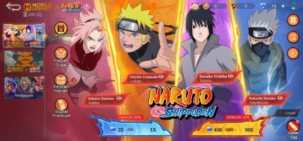 Draw Skin Kolab MLBB x NARUTO. (ist)
