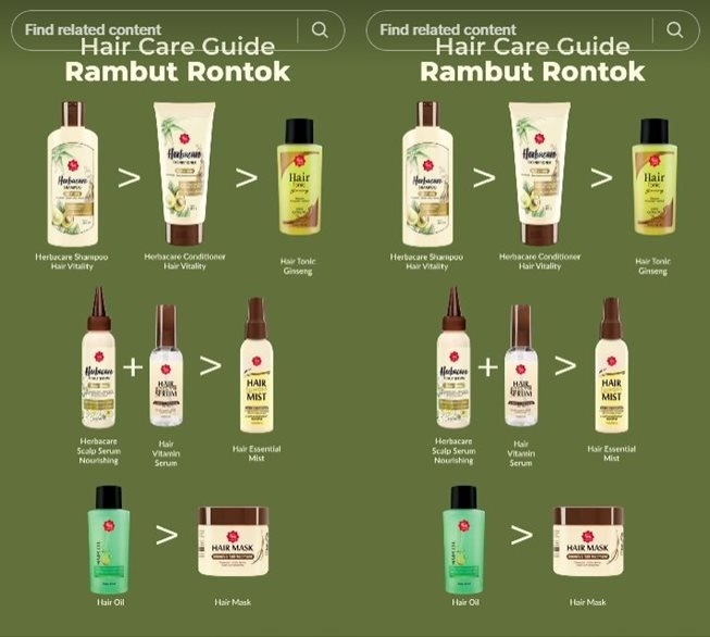 Rangkaian hair care Viva untuk rambut rontok. (TikTok/vivacosmetics)