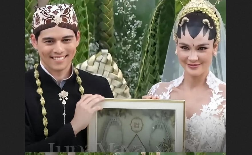 Luna Maya dan Maxime Bouttier resmi menjadi suami istri dan pernikahan mereka digelar di Bali, Rabu (7/5/2025). [Instagram]