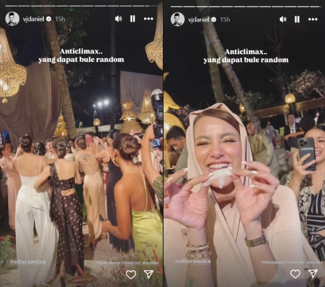 Daniel Mananta kecewa yang mendapatkan bunga bukan rekannya (Instagram)