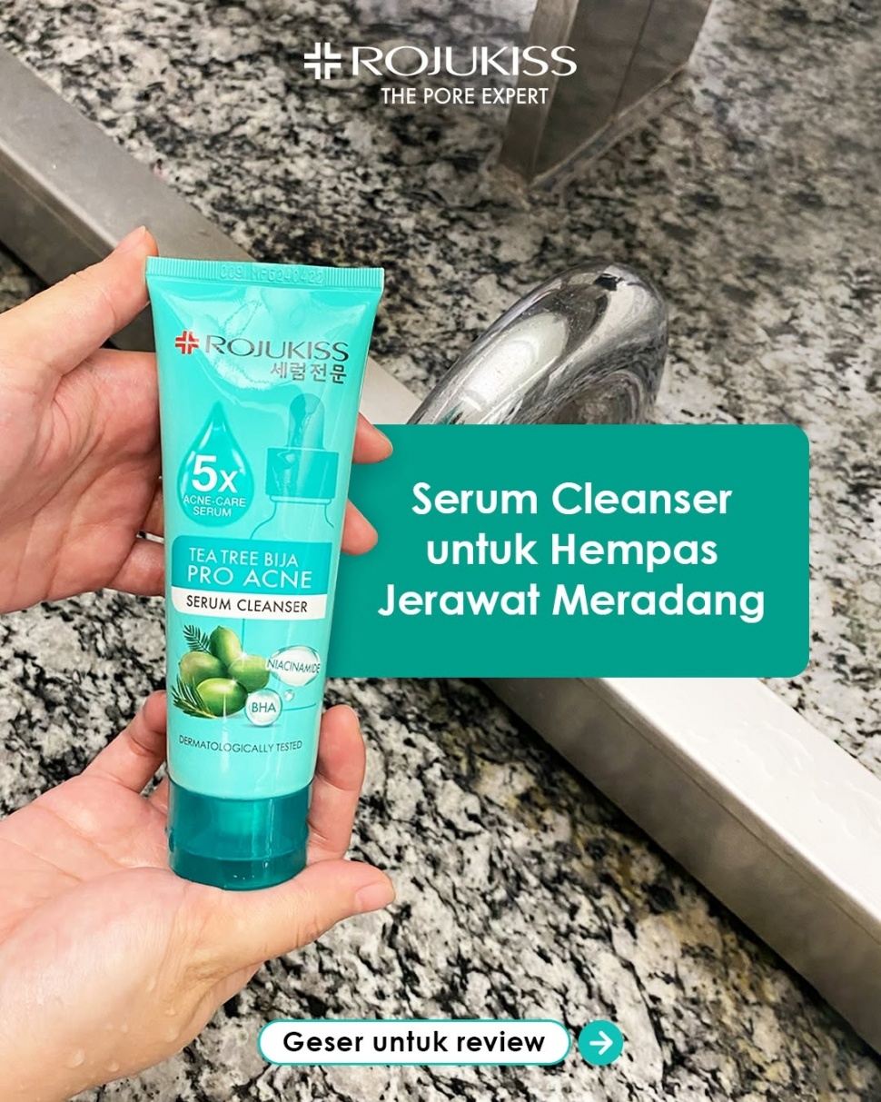 Rojukiss Tea Tree Bija Pro Acne Serum Cleanser. [Instagram/@rojukiss_id]