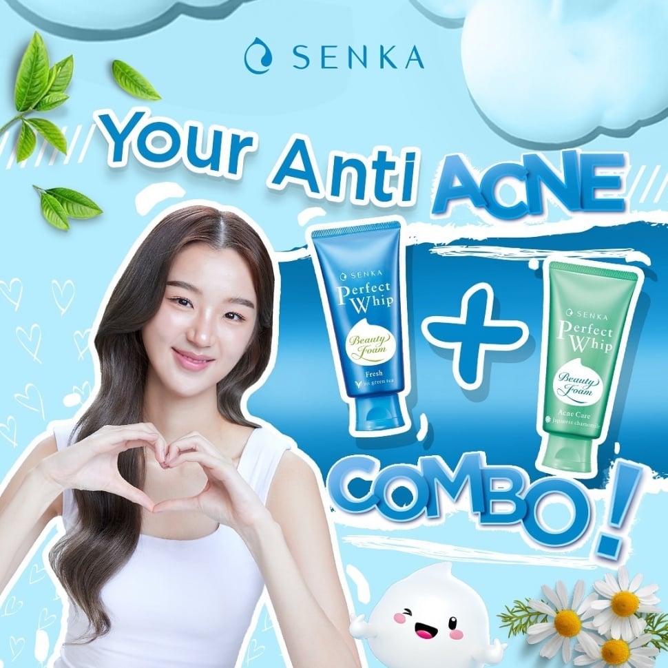 Senka Perfect Whip Acne Care. [Instagram/@senkaindonesia]