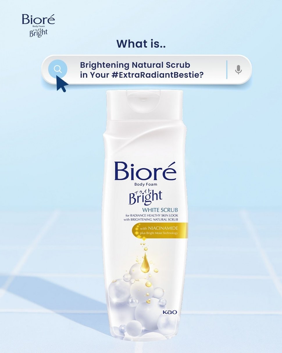 Biore Body Foam Bright White Scrub. [Instagram/@id.biore]