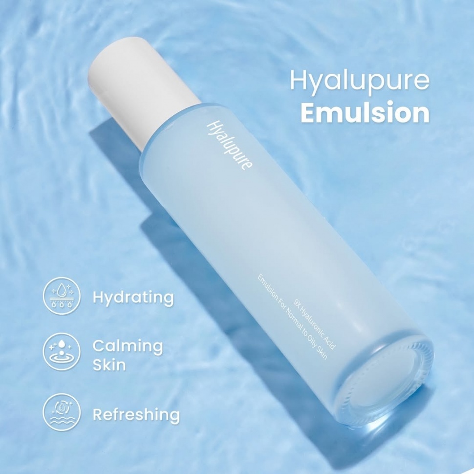 Rekomendasi Moisturizer Ukuran Gentong, Murah Meriah dan Hemat untuk Berbulan-bulan - Hyalupure 9x Hyaluronic Acid Emulsion (Instagram/ @hyalupure)