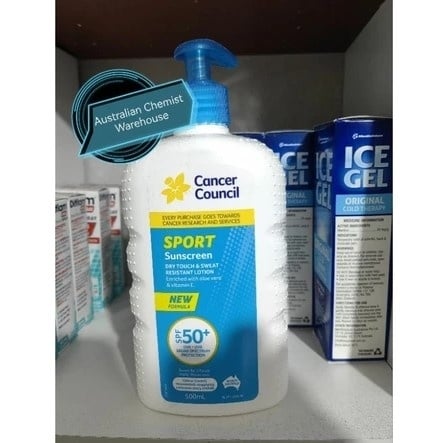 Cancer Council Sunscreen SPF50+. [Shopee]