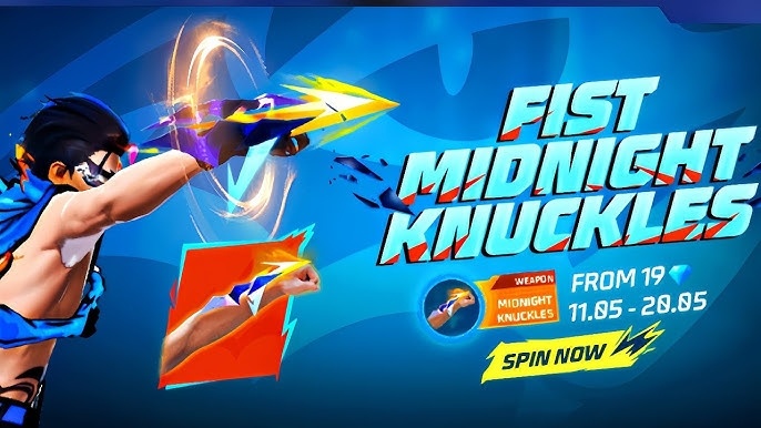 Skin tinju terbaru Midnight Knuckles Free Fire. (Garena)