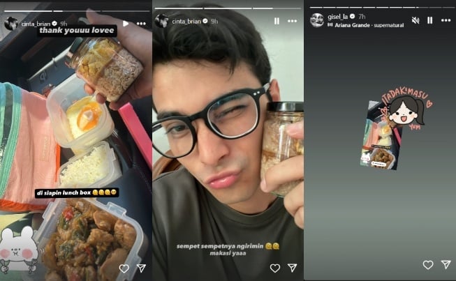 Gisella Anastasia siapkan bekal untuk Cinta Brian (Instagram)