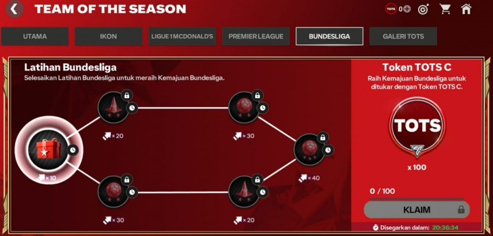 Event Bundesliga menghasilkan pemain OVR 107 gratis di FC Mobile. (Suara.com/ Rezza Rachmanta)