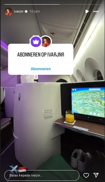Pemain keturunan Ivar Jenner sudah menuju ke Bali. Timnas Indonesia tengah bersiap menghadapi laga penting melawan China dalam lanjutan putaran ketiga Kualifikasi Piala Dunia 2026 Zona Asia. (IG Ivar Jenner)