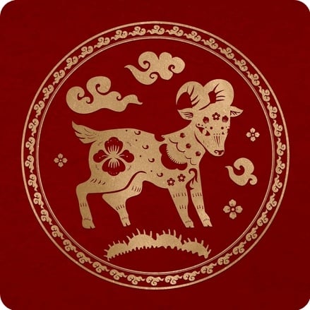 Ilustrasi shio kambing (Freepik/rawpixel.com)