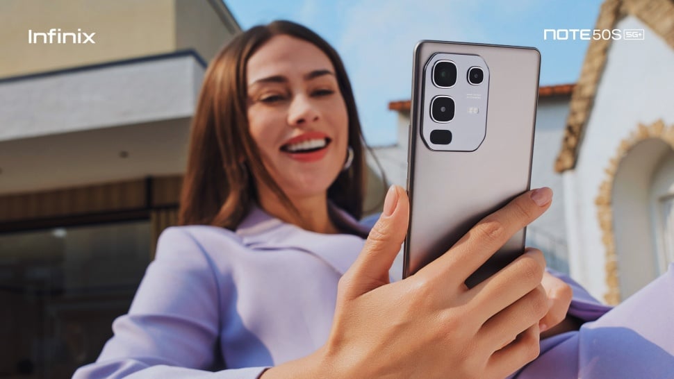 Infinix Note 50S 5G+ yang resmi meluncur ke Indonesia pada Jumat (16/5/2025). [Dok. Infinix Indonesia]