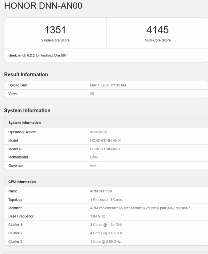 Snapdragon 7 Gen 4 muncul di Geekbench. (ist)