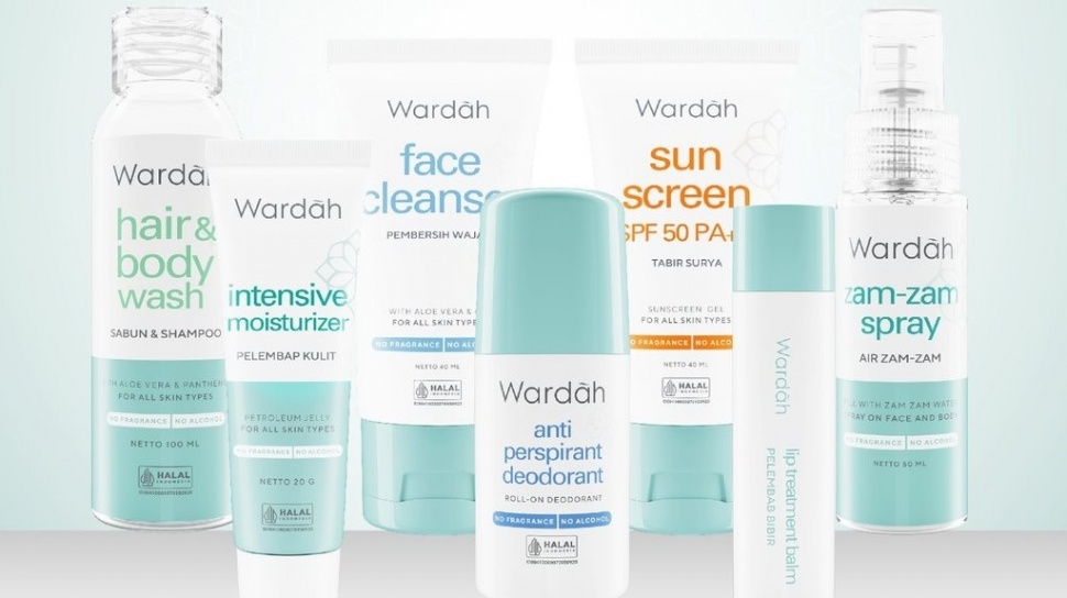 Produk skincare dan perawatan Wardah untuk haji. (Shopee/Wardah Official Shop)