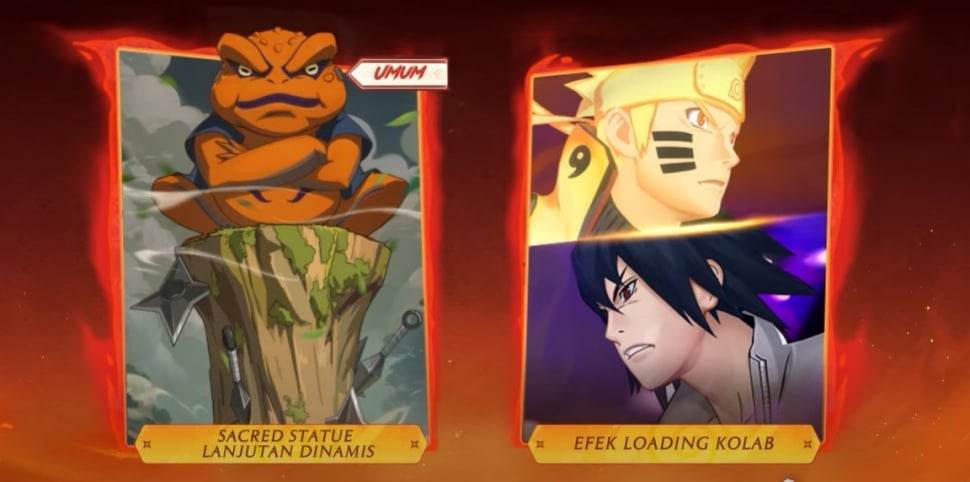 Ilustrasi hadiah di event terbaru Mobile Legends X Naruto. (YouTube)