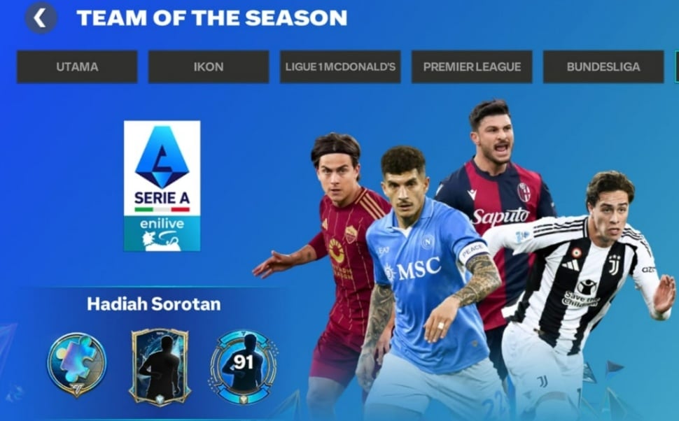 Event TOTS Serie A di FC Mobile. (Suara.com/ Rezza Rachmanta)