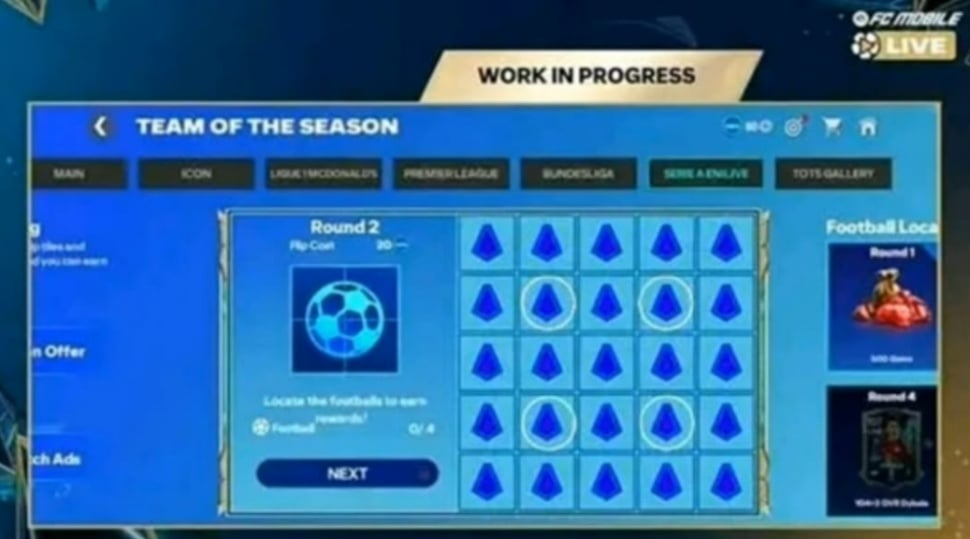 Trik mengklaim pemain OVR 107 gratis di FC Mobile. (ist)