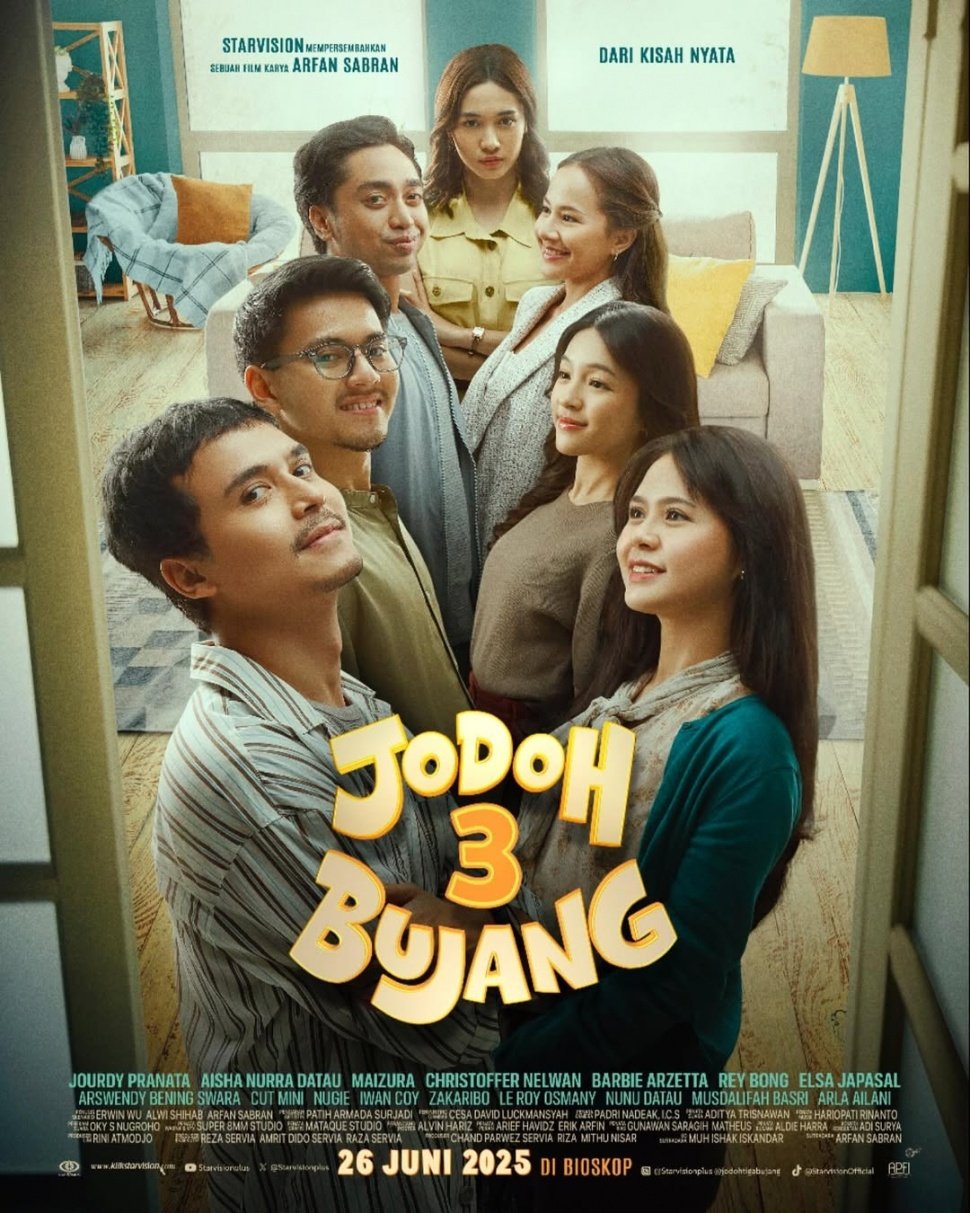 Poster film Jodoh 3 Bujang. [Instagram]