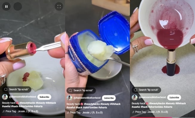 Cara bikin lipstik kembali seperti semula (YouTube)