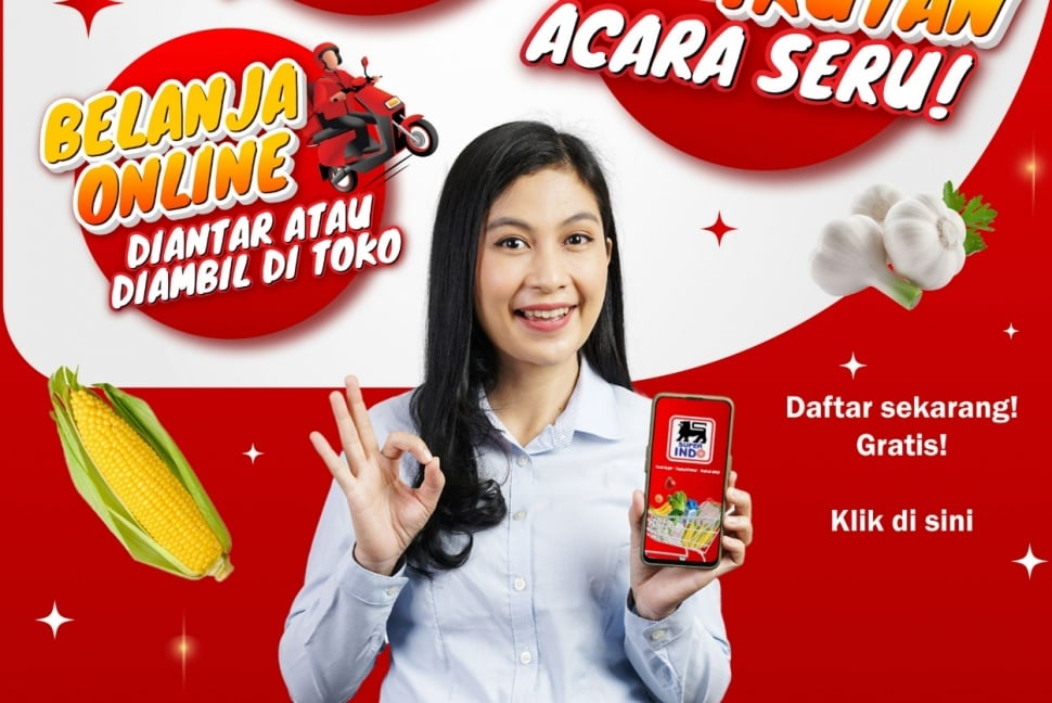 Ilustrasi aplikasi Superindo. (ist)