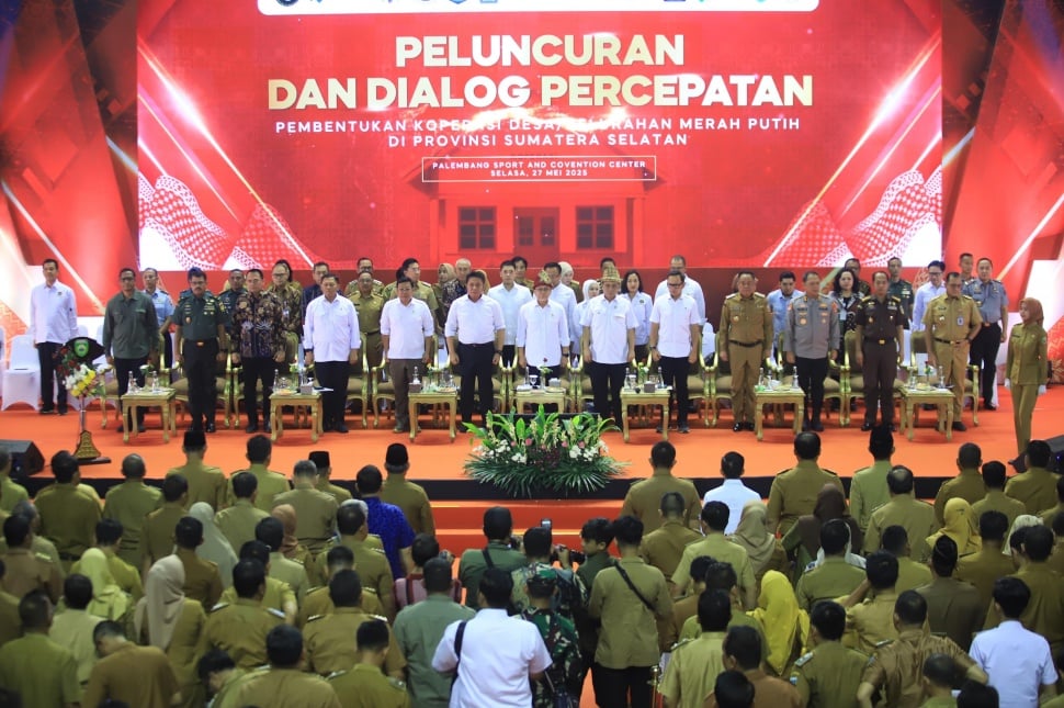 peluncuran koperasi merah putih di Sumatera Selatan