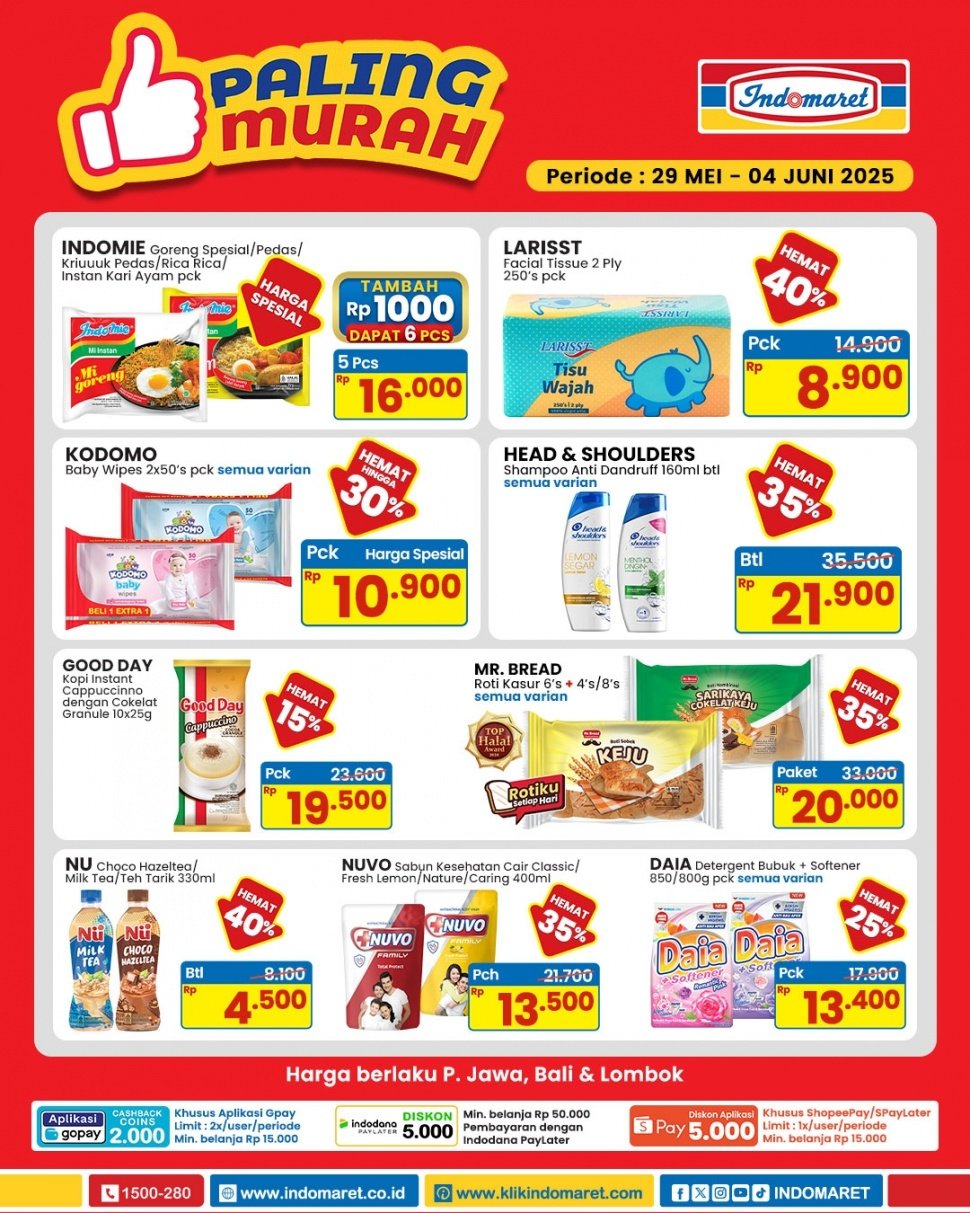 Promo Indomaret mulai hari ini, Kamis, 29 Mei 2025 (Instagram/indomaret)